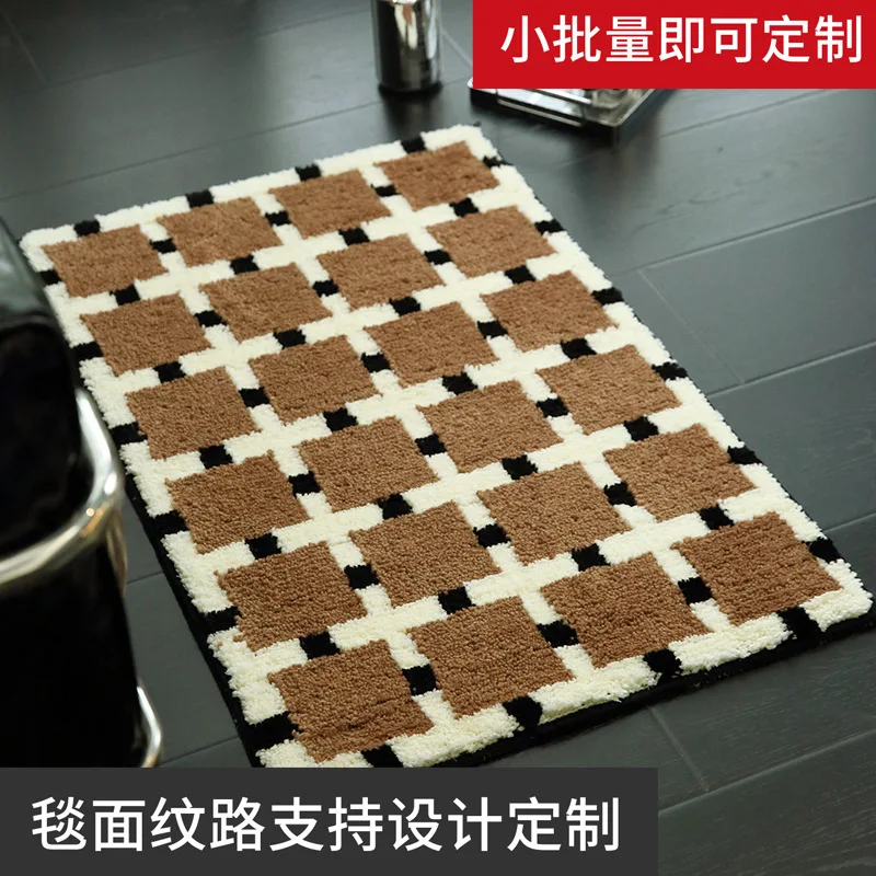 

Vintage Style Ultra Soft Thickened Machine Washable Bathroom Non-slip Toilet Foot Bedroom Bedside Rug Entrance Mat Carpet Rugs