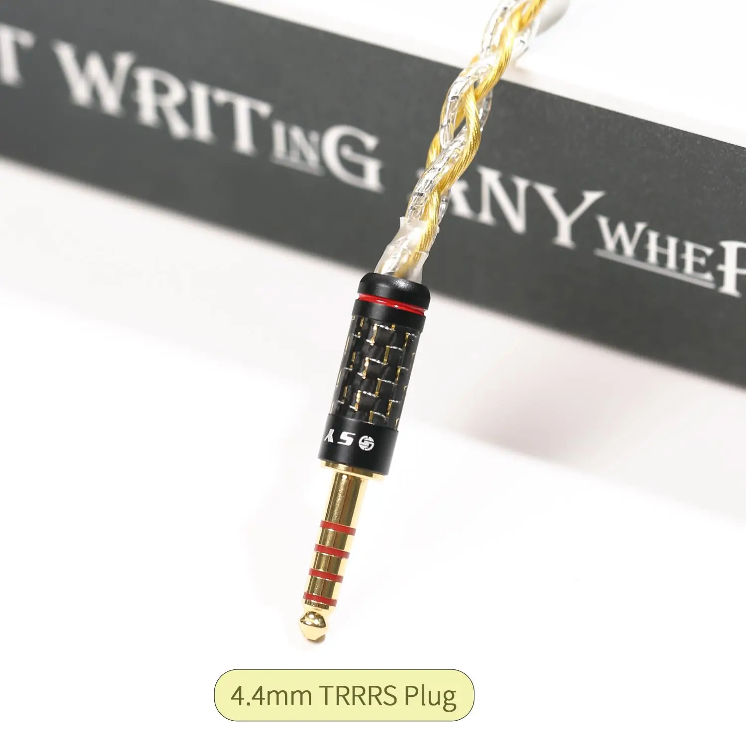 SYRNARN 7N OCC Gold Silver Hybrid 4.4 Pair 2.5 mm 2.5 to 4.4 Balanced Cable Fever Pair Recording for Audio Eadphone Amplifie