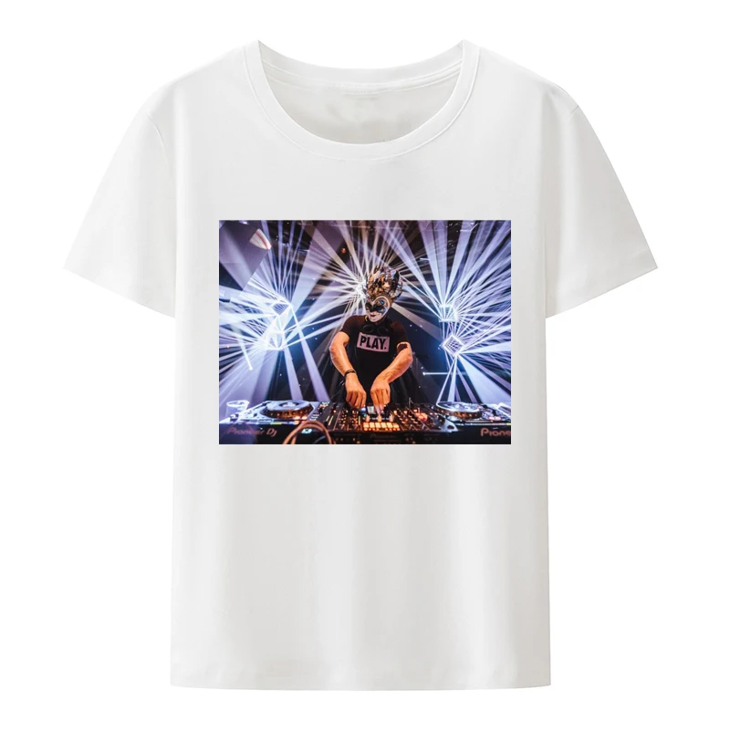 Dj Boris Brejcha Plays Disc In Laser T-shirt Never Stop Dancing Music Unisex Men Modal Comfortable O-neck Short-sleev