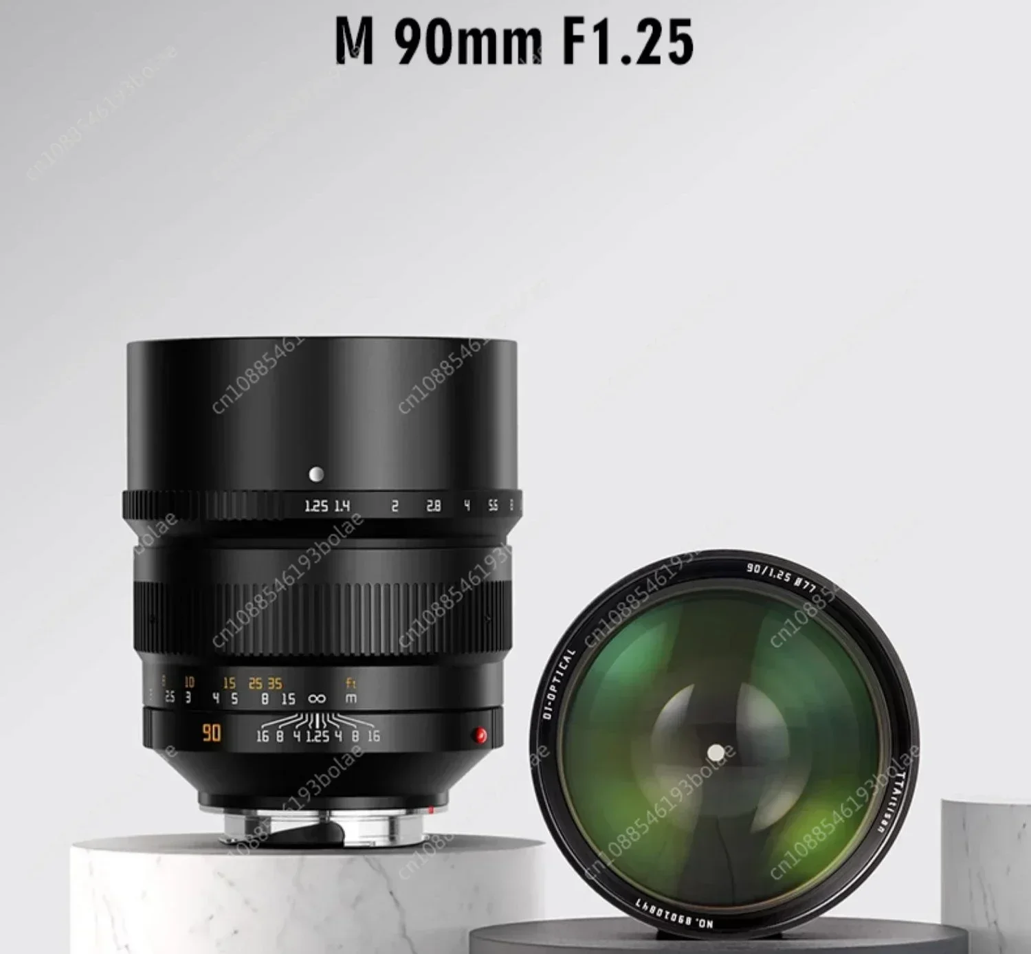 Optical 90mm F1.25 Large Aperture Portrait Fixed Focus Lens for Leica M Florenda GFX Canon RF