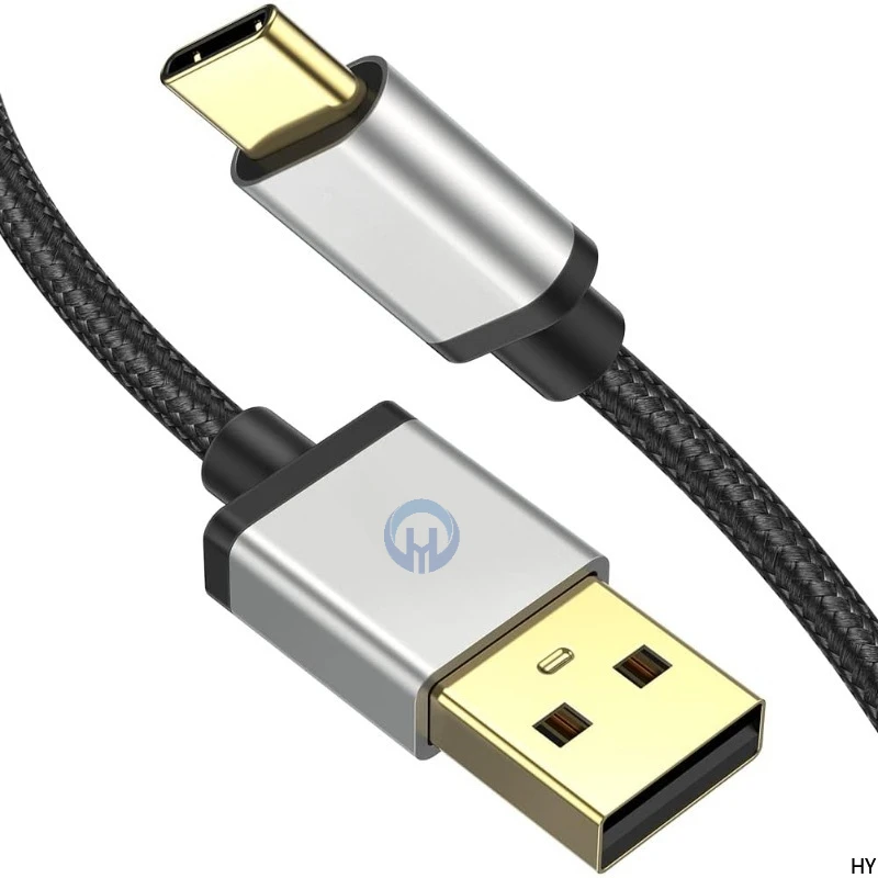 

USB Type C Cable for Fast Charging, Nylon Braided Cord, Compatible with iPhone 16 and 15