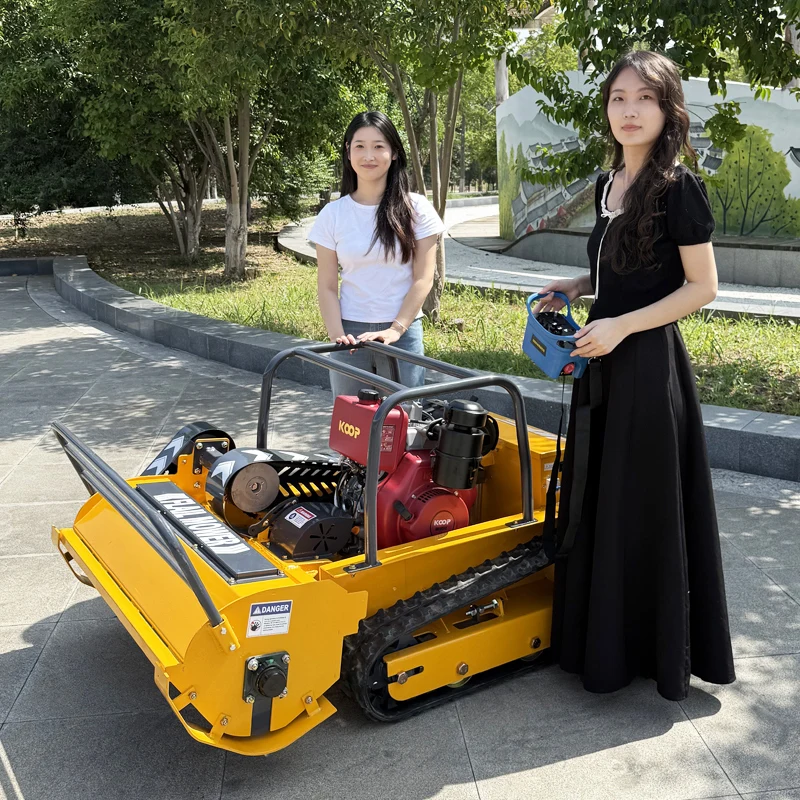 Customized Factory Sales Rotating Blade Remote Controlled All-Terrain Flail mower for Slope Gardens  Powered Mower