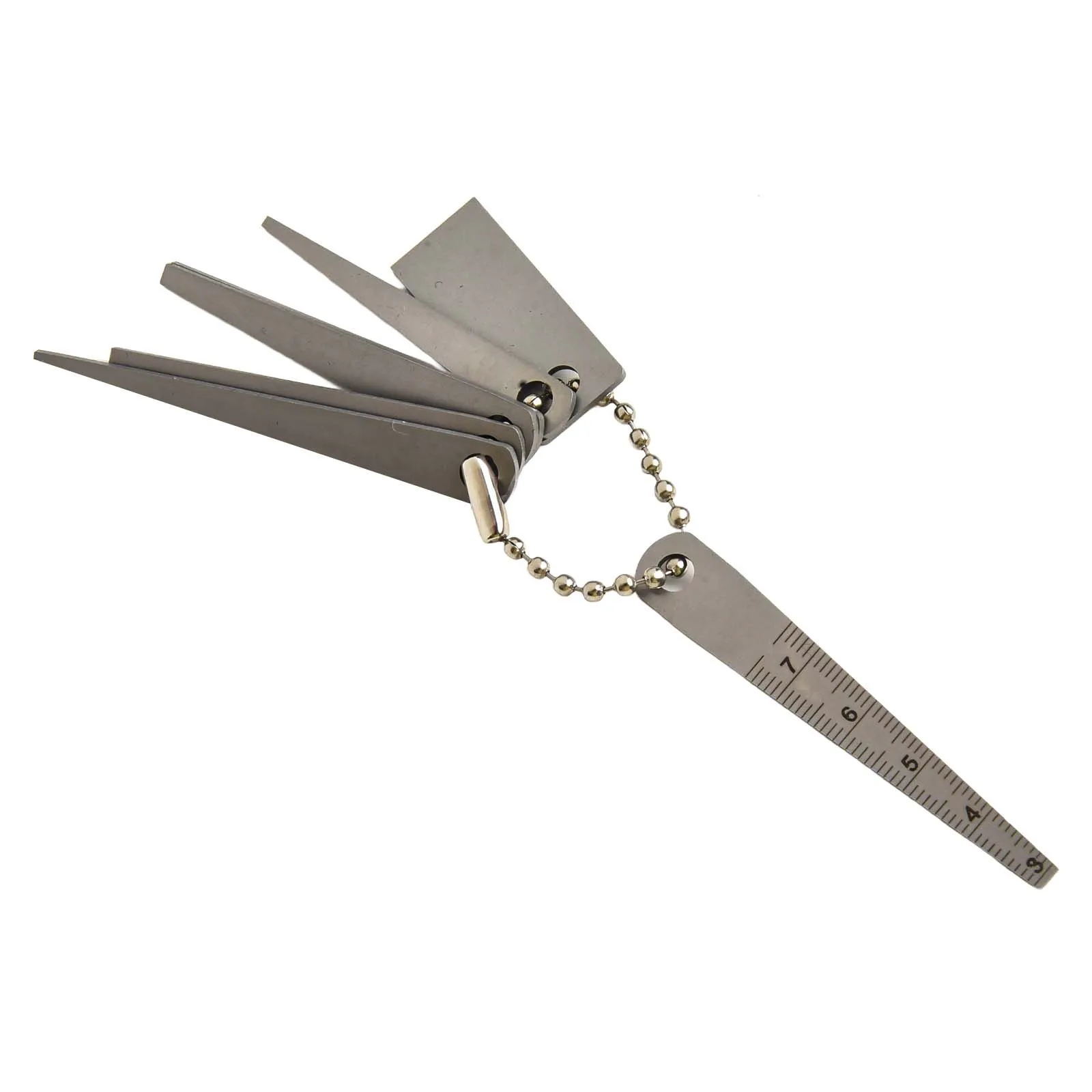 

Feeler Gauges 7pcs Tapered Feeler Gauge Set Stainless Steel Thickness Gauge Feeler Measuring Tool Gap Gauge Hole Inspection Tool