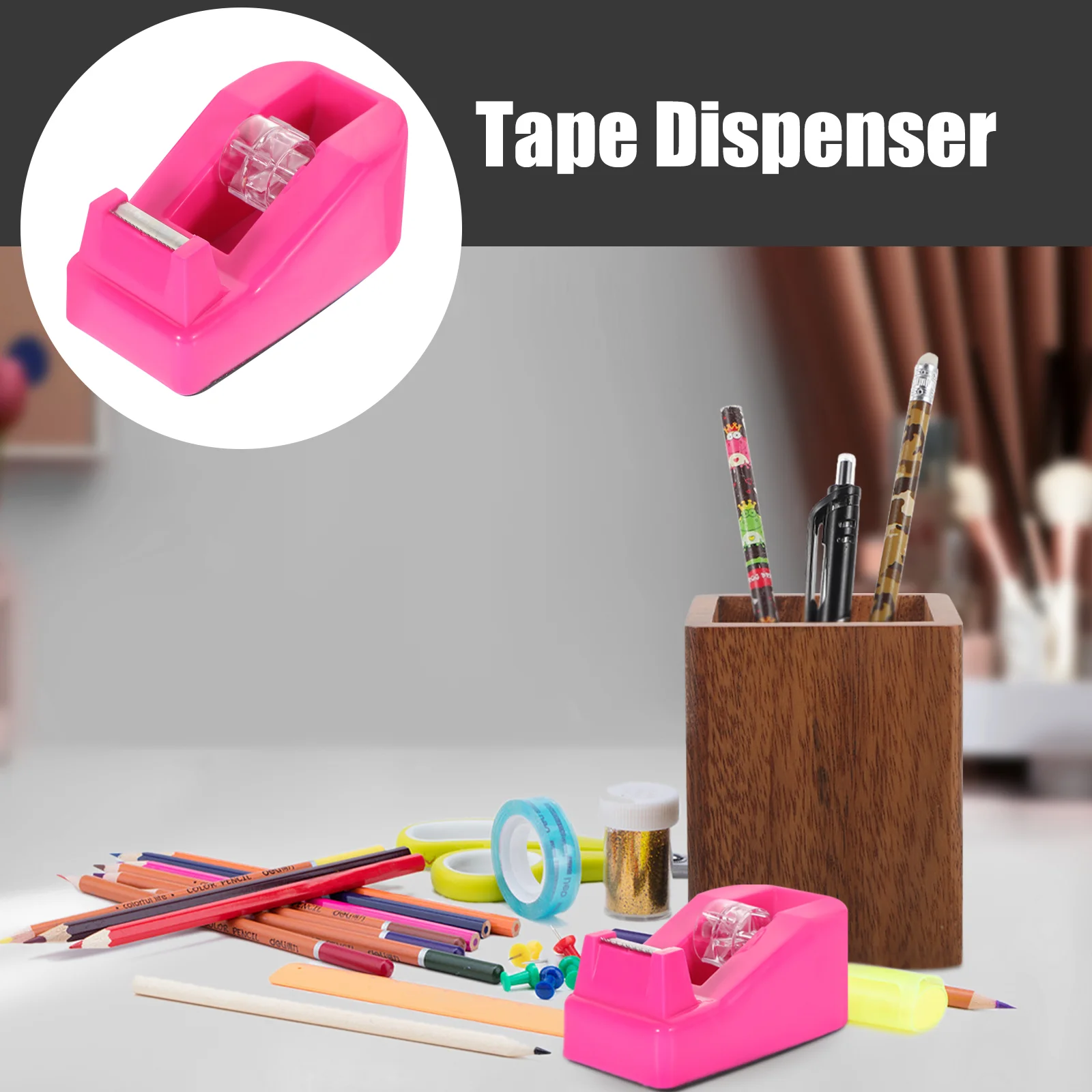 Tape Tafelblad Organisator Bureaudispenser Cadeau Leuke Opbergstandaard Kleine Kantoorhouder Dispensers