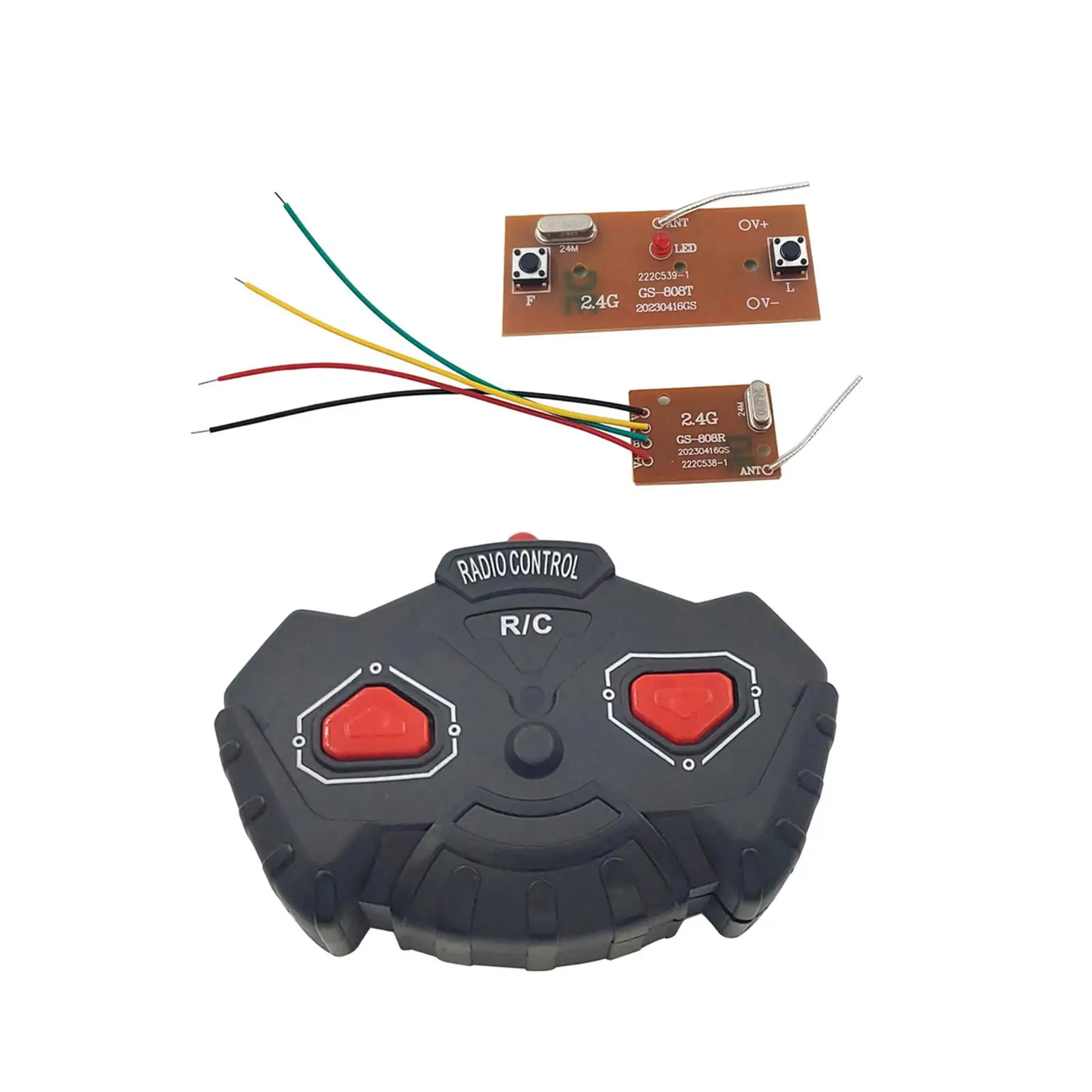 Tablero transmisor y receptor con control remoto, accesorios duraderos para coche RC, tanque RC, Juguetes RC, barco RC, 2H