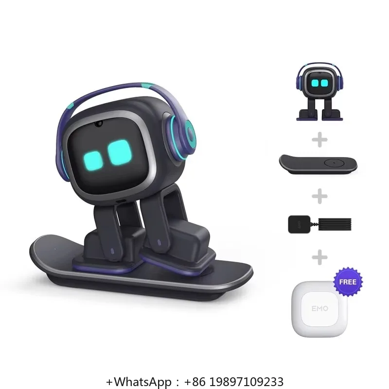 In Stocks Desktop Toys EMO AI Robot Intelligent Emotional Interactive Voice Smart Children Go Home Emo