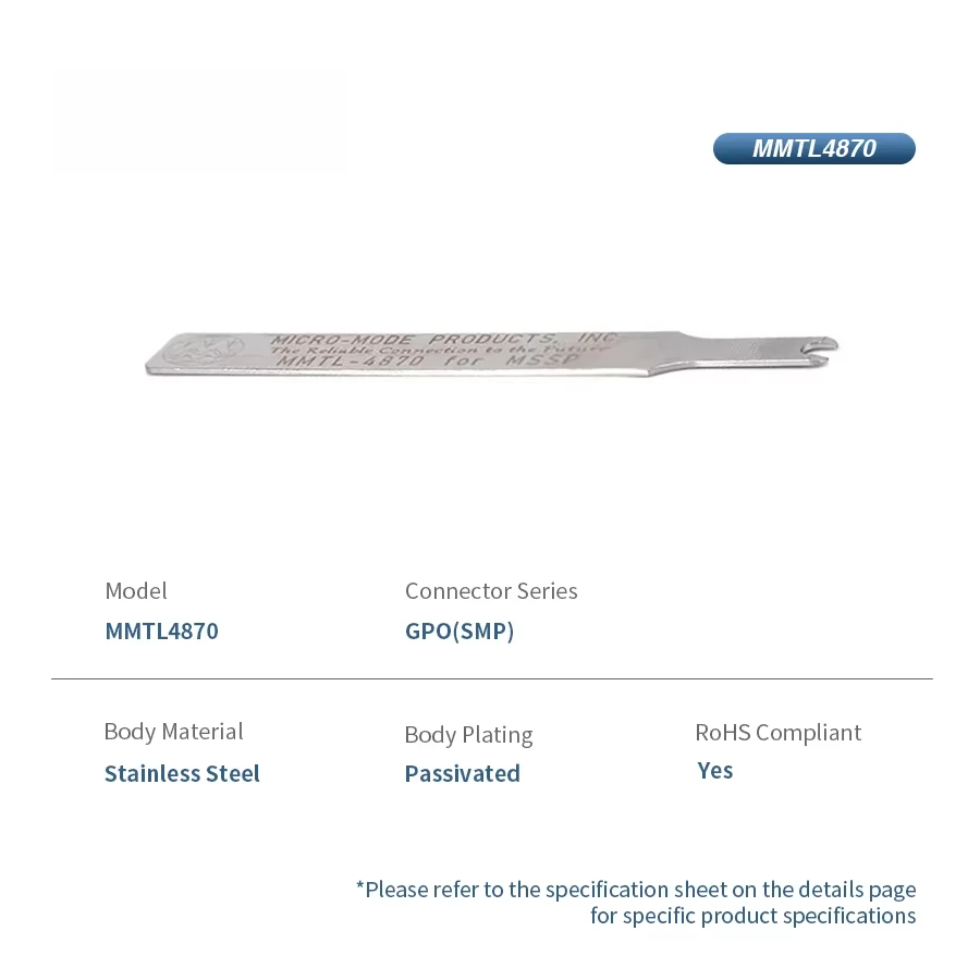 Electronic Accessory-Extraction Tool for Female Cable Connectors Straight GPO(SMP) Type