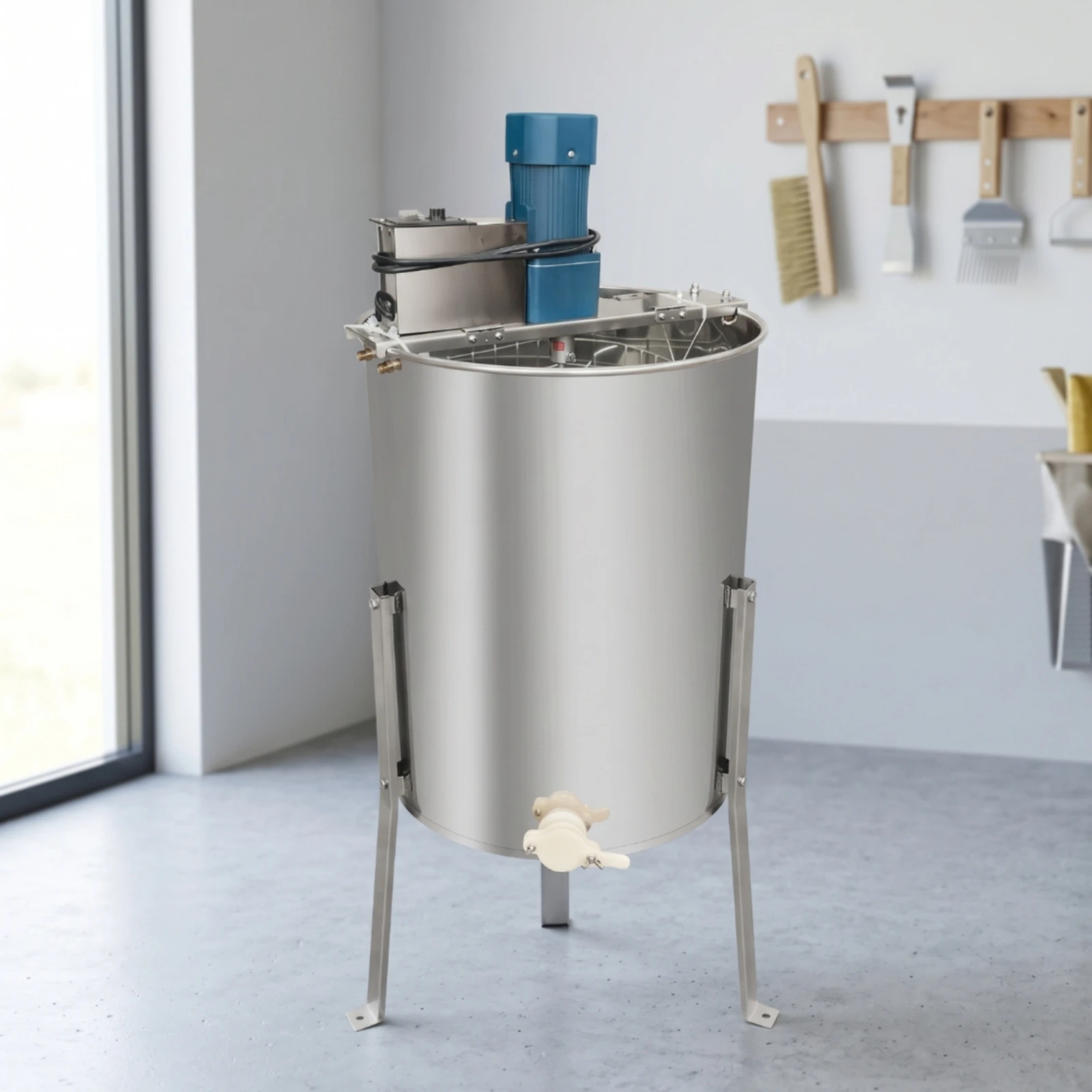 Electric Honey Extractor Stainless Steel Four-Frame Honey Extractor Beekeeping Equipment Time-Saving Rust-Resistant - view 5