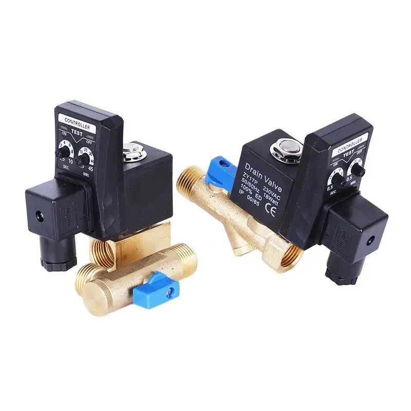 Válvula eletrônica automática do dreno, filtro do compressor de ar, tanque de armazenamento do ar seco, refrigerador eletrônico, seco, eletrônico, G1, 2 ", DN15