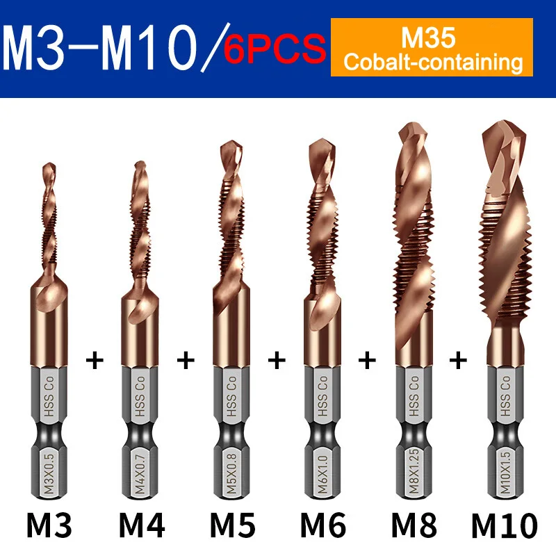 

Multifunctional composite tap drilling, tapping, punching, one-in-one tapping, three-in-one self-tapping, tapping