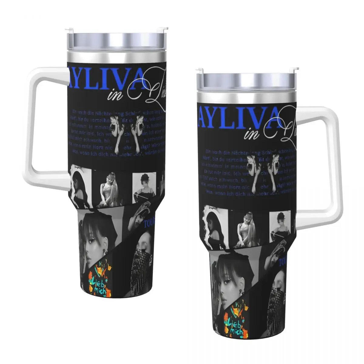 Stainless Steel Tumbler Ayliva 2024 New Album LIEB MICH Thermal Cups Portable Cold and Hot Car Mugs Travel Graphic Water Bottle