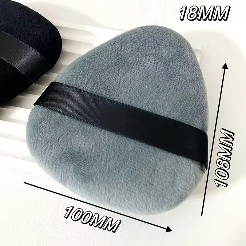 Grote druppelvorm Fluwelen poederdonsjes Instelling Los poeder Massaal Zacht Cosmetisch Driehoek Puntig Make-uphulpmiddel Cosmetische soezen