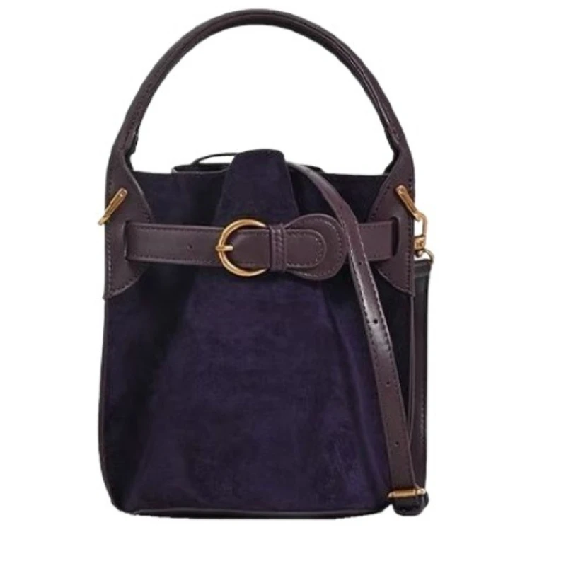 

Нишевая модная фиолетовая сумка-мешок Acai Berry, женская осенне-зимняя новая высококачественная сумка через плечо на одно плечо, темперамент