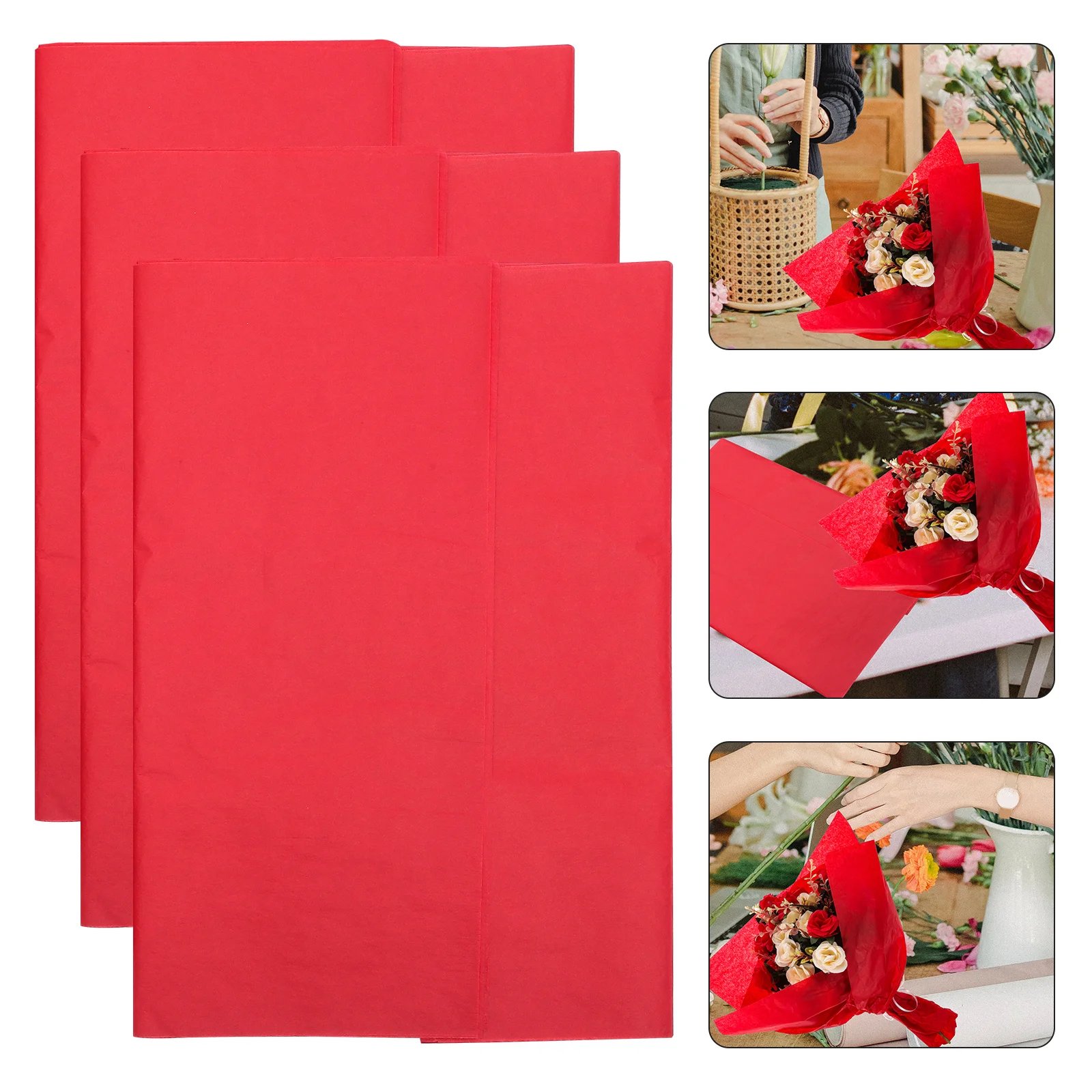 120 قطعة من ورق التغليف مادة التعبئة الزهرية لباقة الهدايا الحرفية لتقوم بها بنفسك الديكور تخزين ورقة الخياطة اليدوية