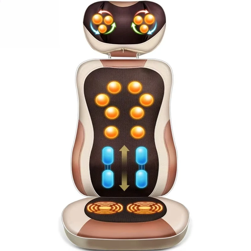 Household full body multi-functional massager neck waist shoulder back opener hot compress massage pad