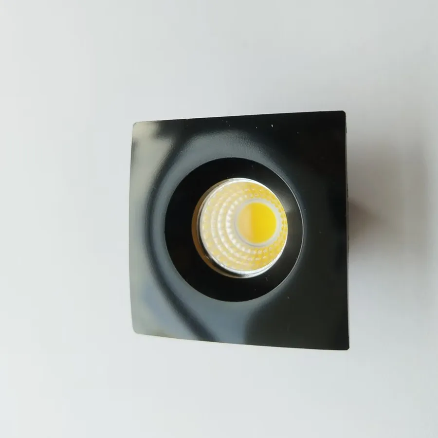 10PCS Led Mini Down Light 3W Dimmable COB Spot Recessed Lamps AC85-265V Ceiling Downlight Aluminium 35mm Hole