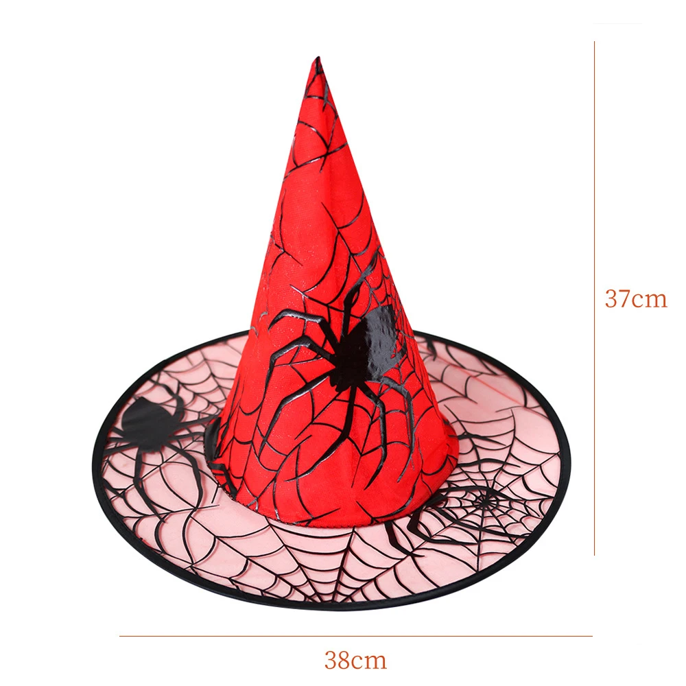 Hexenhut, Halloween-Dekorationszubehör, Hexenhut für Kinder und Erwachsene, Ballkleid, Magic Mesh Wizard Hat für Party – Detail 13