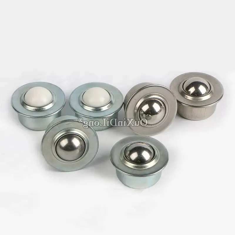 8PCS Precision Conveying Transfer Unit Universal Bull Eye Wheels Ball Bearing Transfer Omni Wheel Conveyor Rollers Sliders