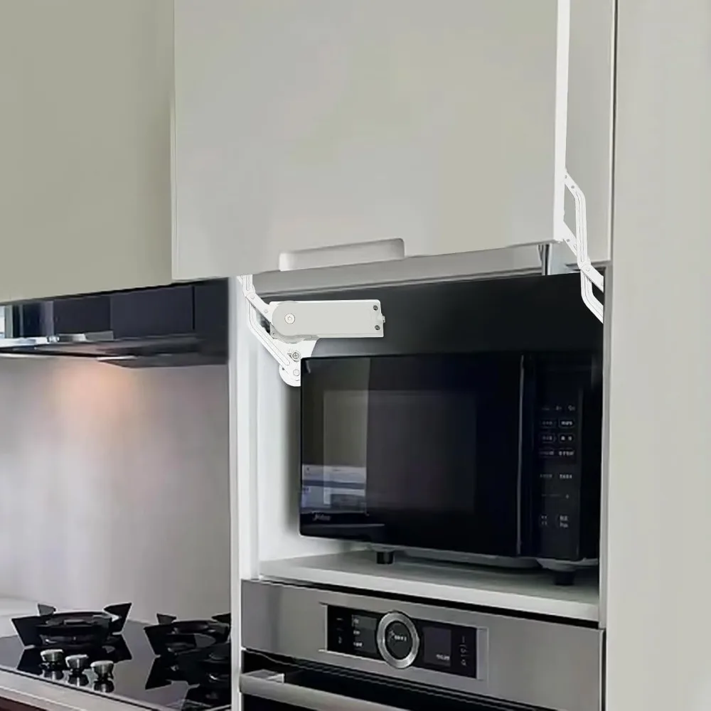 

Cabinet Door Hinges, Adjustable Hydraulic Buffer Cabinet Door Hinges,Vertical Swing Lift Up 7.72-8.82lbs Capacity