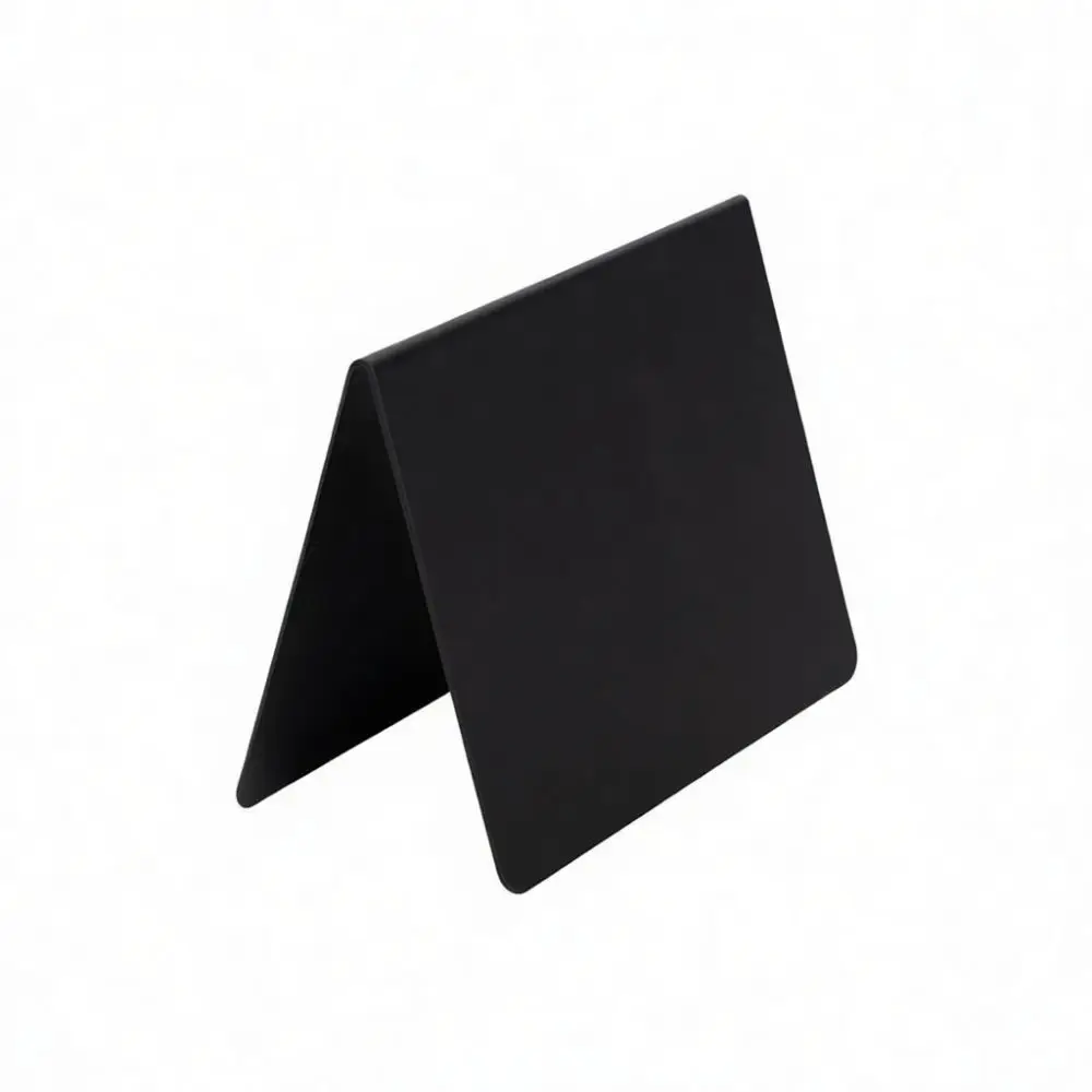 Matte Black Desktop Blackboard V Shape Signage Double Sided Message Board Erasable Menu Sign For Office Shop Counter