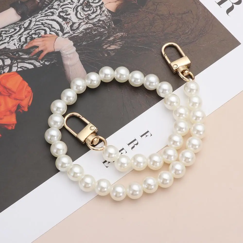 13 Sizes Shoulder Bag Straps Pearl Belt Bags Handbag Handles Pearl Strap Long Beaded Chain DIY purse Replacement