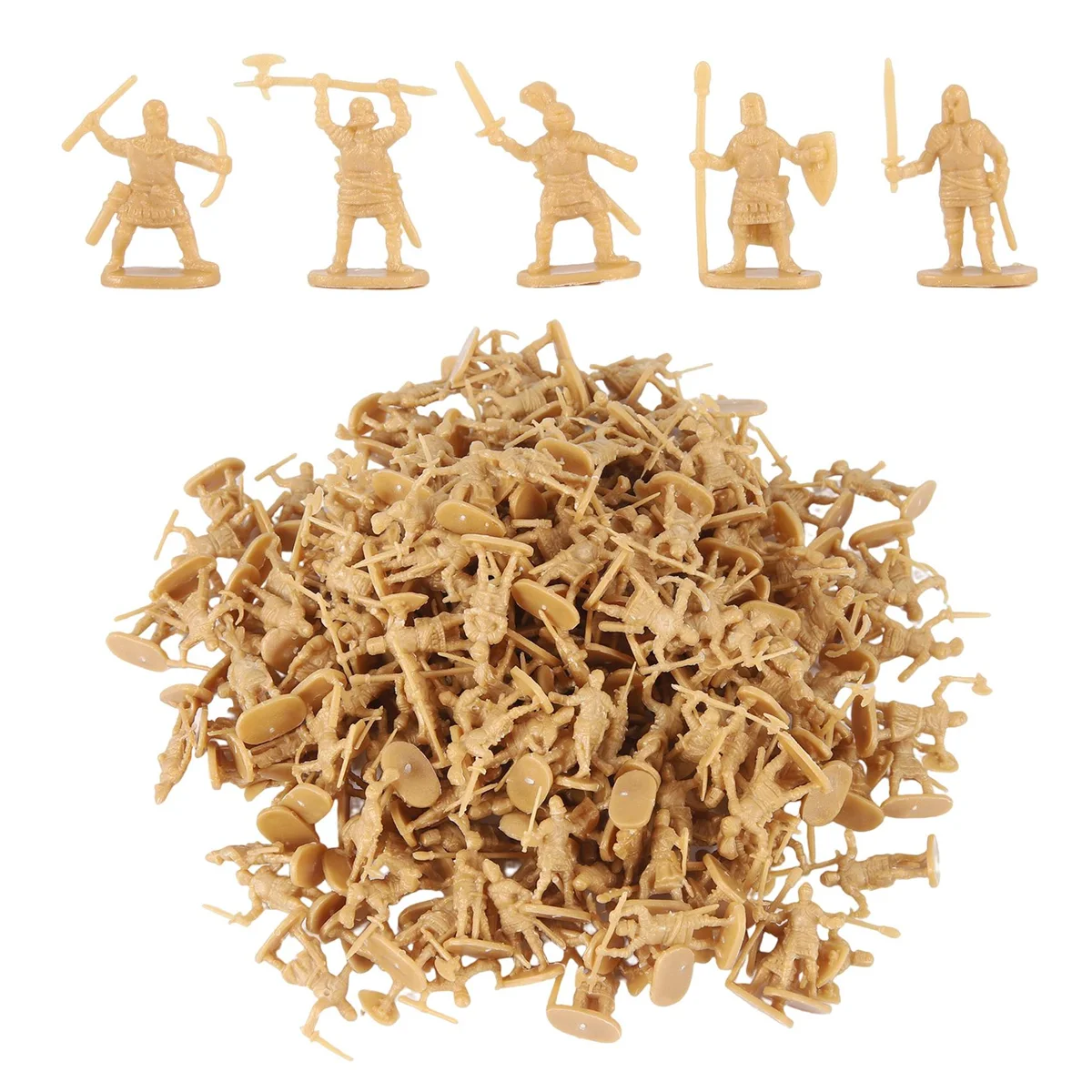 1:72 200/Set Plastik alten Soldaten Figuren Spielzeug archaische Soldaten Männer Schwert kämpfer Action figur DIY Kriegs szene Spielzeug Gold