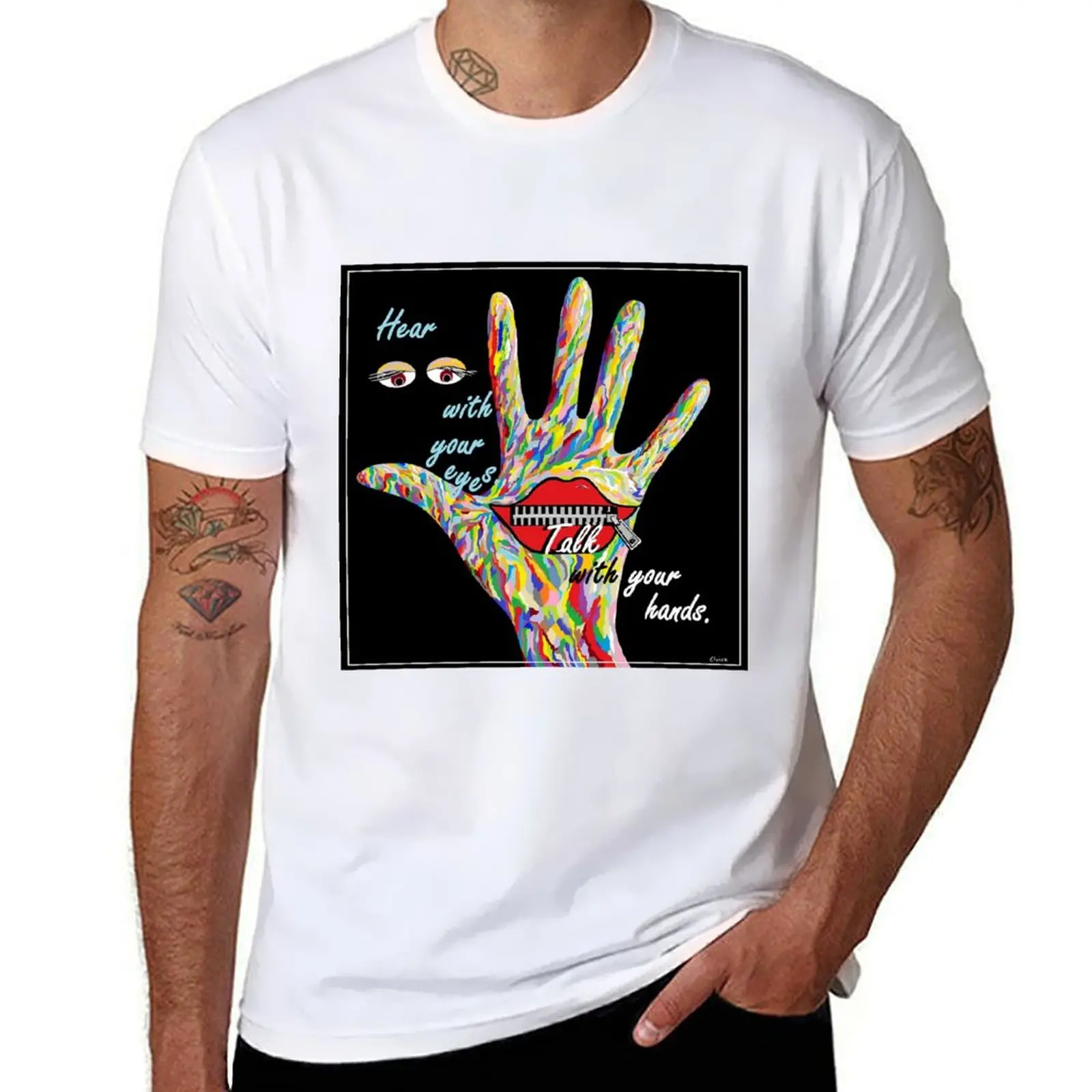 

Hear With Your Eyes T-Shirt heavyweights funny costumes new edition custom t shirt mens graphic t-shirts anime