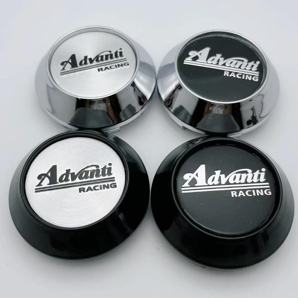 4pcs 60mm 64mm 65mm 68mm 69mm  Advanti Racing Car Wheel Center Cap Hubs  Emblem Badge Rims Cover Car Styling Accessories