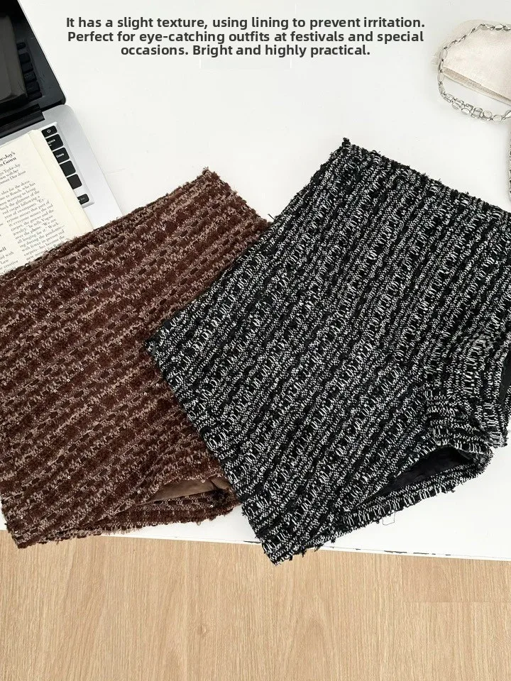 

Повседневные широкие брюки с высокой талией, женские брюки с тяжелыми украшениями и пайетками, прямой крой, осенние новые брюки из полиэфирного волокна 00%