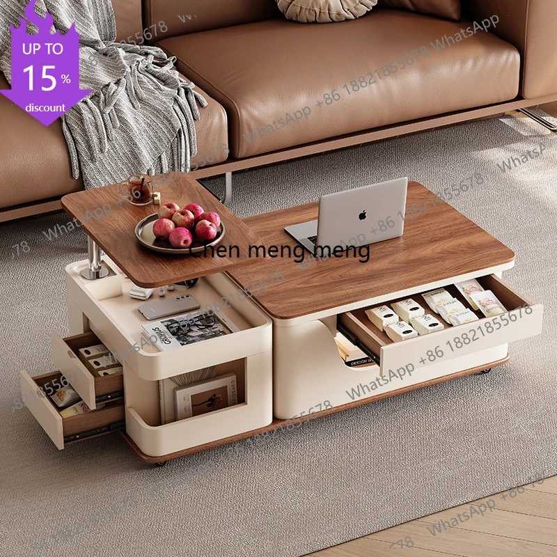 

Уникальный журнальный столик D178 в скандинавском стиле, прозрачный, прямоугольный, напольный, современный, для балкона, приставной столик для гостиной, деревянный, Wohnzimmertisch, мебель