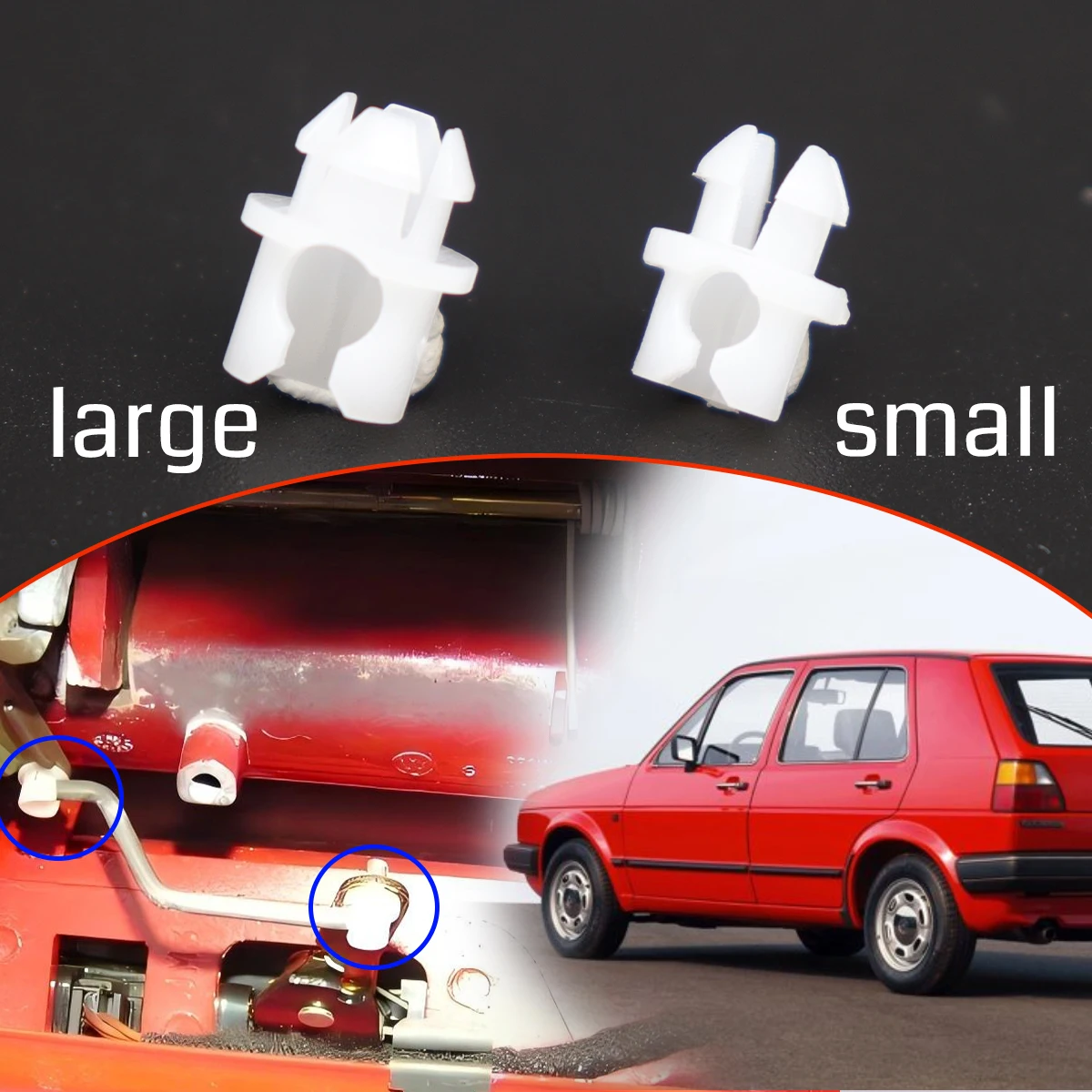 

Door Lock Rod Conector Linkage Clips for VW GOLF MK1MK2 MK3 MK4 Jetta Front Rear Interior Latch Catch Clamp Fastener Accessories