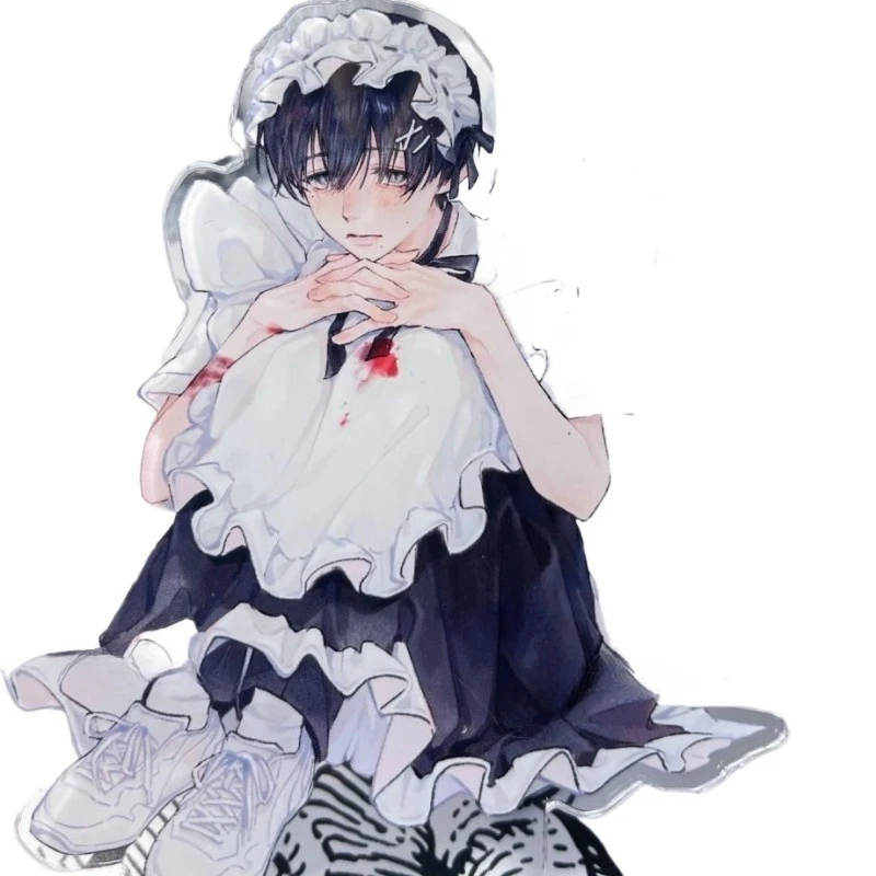 10cm/3.93in acrílico o verão hikaru morreu placas de pé anime periféricos dos desenhos animados jiaji tsujizhong mesa de empregada brinquedos decoração