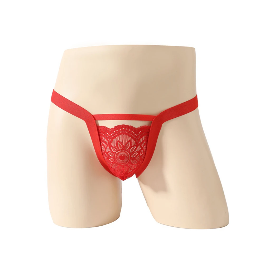 

1PC Men Briefs Sexy Sheer Lace Pouch Pantie Gay Sissy See Through Underwear Lingerie Elastic Low Waist Panties