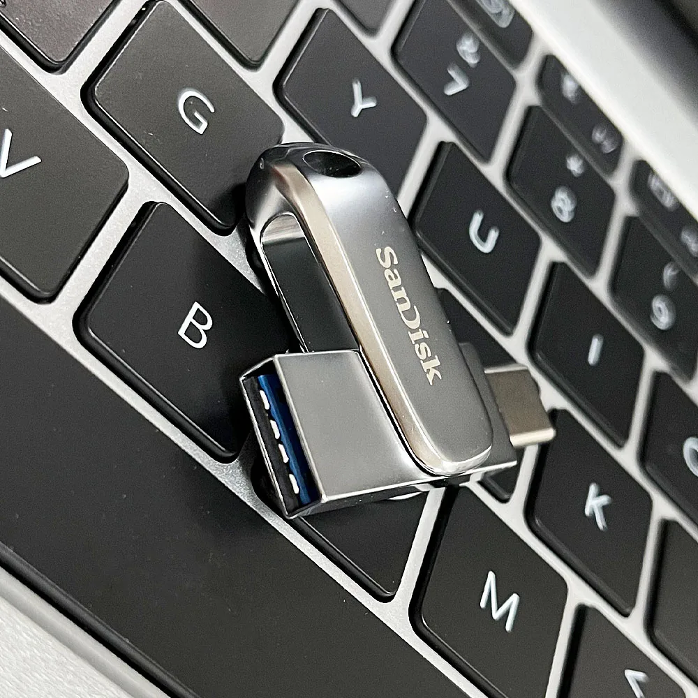 SanDisk SDDDC4 Ultra Dual Drive Luxe USB Type-C Flash Drive 32GB 64GB 128GB 256GB 512GB Metal OTG USB3.2 Gen 1 U Disk لأجهزة الكمبيوتر/Mac