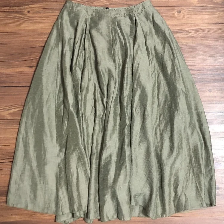 

High Waist Asymmetrical A-Line Skirt Loose Fit Maxi Skirt Casual Color Commute Sle Polyester Fiber Summer 2025