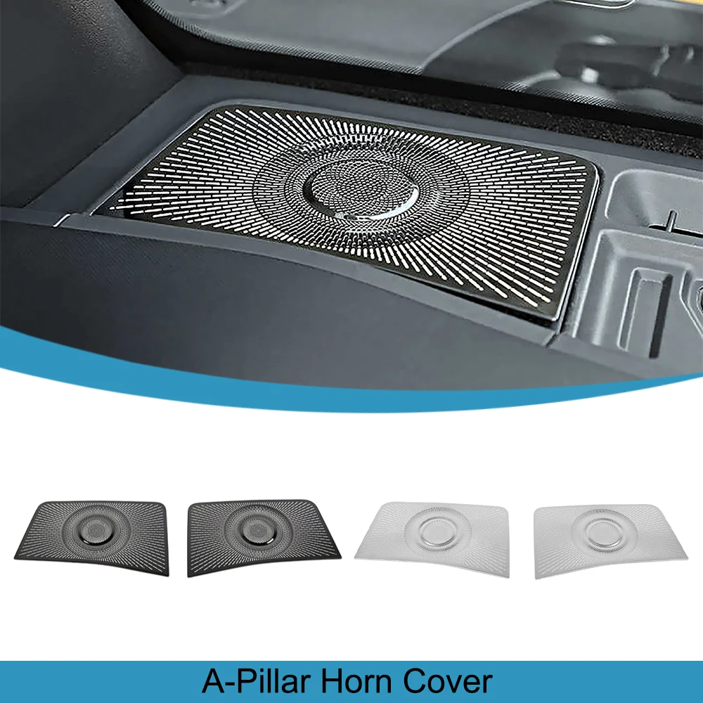 

Car A-Pillar Speaker Mesh Horn Grille Decoration Cover Trim for Ford Bronco 2021 2022 2023 2024 Audio Cover Interior Accessories