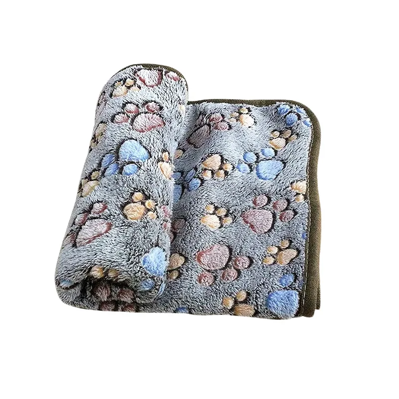 Zachte pluizige huisdierdeken van hoge kwaliteit, schattig cartoonpatroon, huisdiermat, warme en comfortabele deken voor kattenhonden