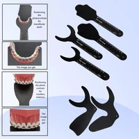 6 unids/set tablero de contraste de fotografía Dental tablero de fondo negro tablero de contraste palatal herramientas bucales