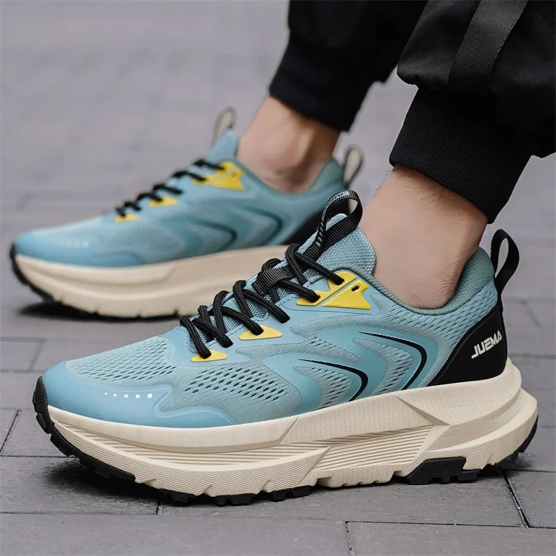 

Mens Sports Hiking Shoes Wear-resistant Outdoor Trail Running Shoes Breathable Lightweight Anti-slip Sneakers