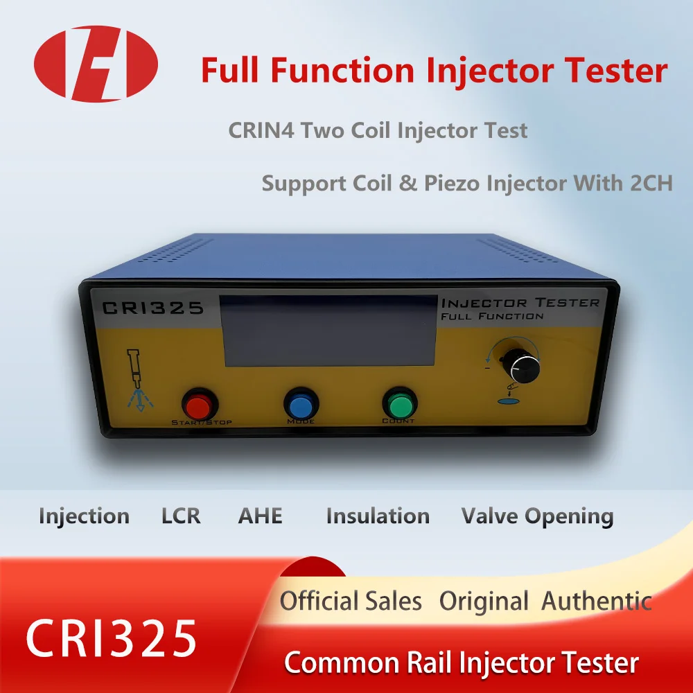 

Diesel CRI325 Common Rail Injector Tester Double Coil Piezoe Injector Tester For Siemens Air Gap Insulation Capacitance AHE Test