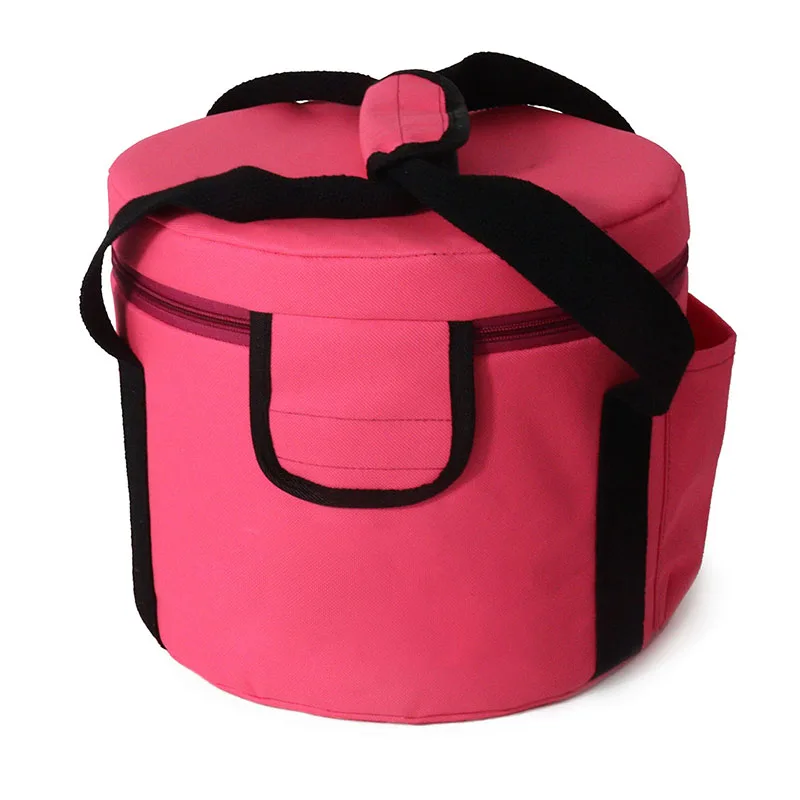 Portable Red Music Bowl Bag Handheld Bag Ode Bowl Bag Crystal Bowl Storage Tote Bag Crystal Bowl Bag