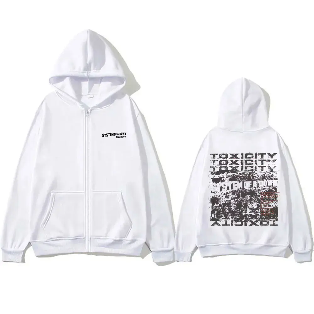 نظام أسفل السمومة قلنسوة بسحاب الرجال النساء الملابس روك البديل المعادن زمم سترة الرجال الصوف خمر الشارع الشهير #6