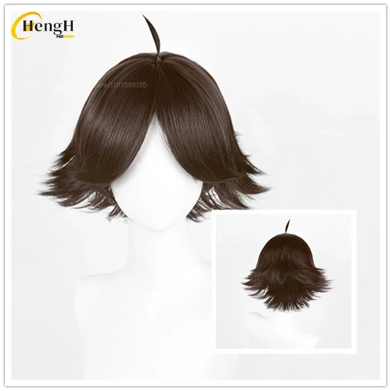 High Quality Synthetic Anime Rintaro Suna Wig Short 30cm Brown Cosplay Wig Heat Resistant Hair Halloween Party Wigs + A Wig Cap