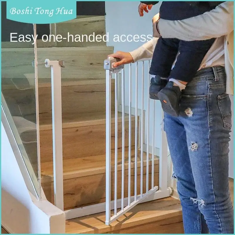 Children Safety Door Guardrails Baby Stairway Guard Rail Baby Door Fence Gate Bar Double Safety Bolt 65-74cm&75-84cm