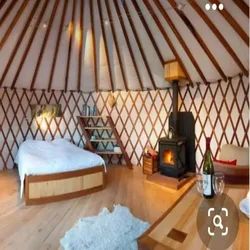 Outdoor Camping Yurts  8m Double Insulation Luxury Mongolian Yurt Tent for Outdoor