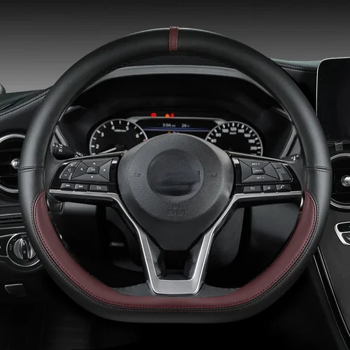 Protector para volante de coche para Nissan x-trail Qashqai March Serena Micra Kicks 2017-2024 Altima Teana 2023 accesorios para automóviles