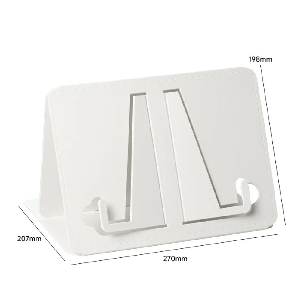 Ins Portable Reading Rack Music Score Recipe Book Stand Desk Fold Book Shelf for Readers