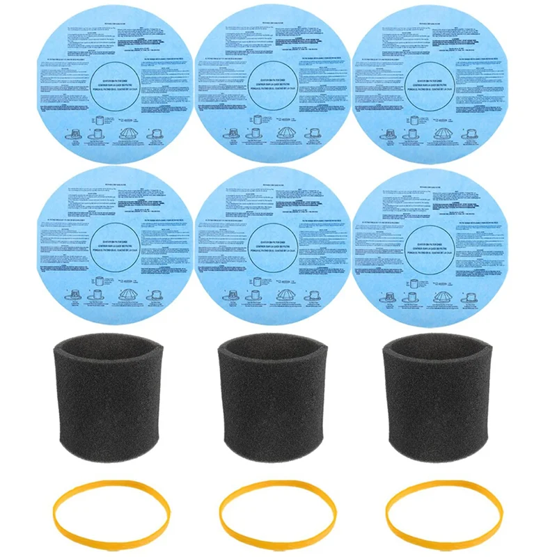 أربطة تثبيت BAAN لمرشحات القرص الورقية الجافة 90107 لمتجر Vac استبدال الأكمام الرغوية 5 جالون وما فوق