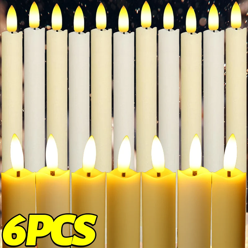 

Беспламенные электронные свечи LED на батарейках, теплый свет, для декора на годовщину, свадьбу, вечеринку