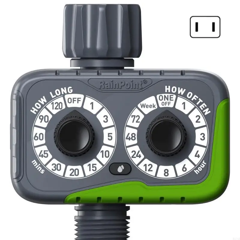 Automatic Garden Water Timer Mechanical Controller Adjustable From 1 To 72 Hours With Weatherproof Housing For Yard M4YD